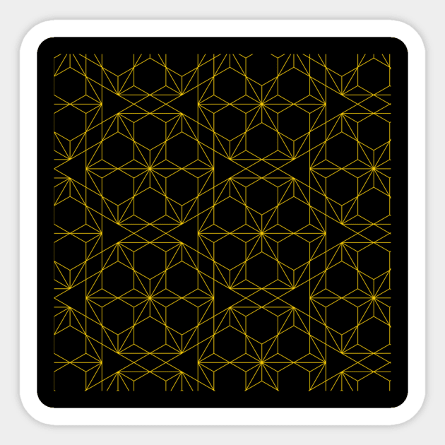 Art deco seamless pattern Sticker by zeevana